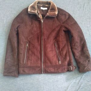 Comfortable soft faux fur lined jacket